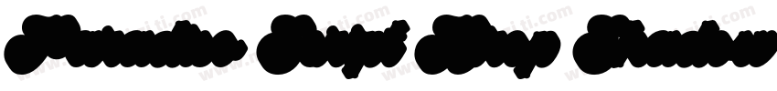 Paradiso Script Drop Shadow字体转换